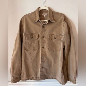Wallace and Barnes J Crew Duck Canvas Work Shirt Jacket Size M